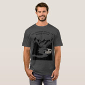 Leben in einem Van Down by River Camping und T-Shirt (Vorne ganz)