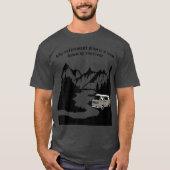 Leben in einem Van Down by River Camping und T-Shirt (Vorderseite)