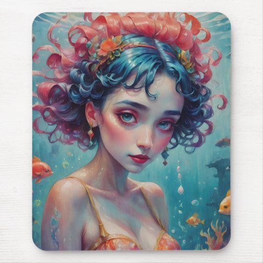 Leben in einer Fischschüssel mit dem Mausklick Nr. Mousepad (Vorne)