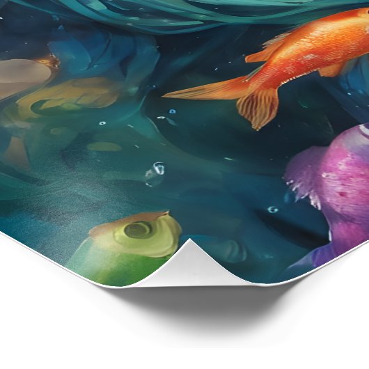 Leben in einer Fischschüssel Nr. 15 Poster (Ecke)