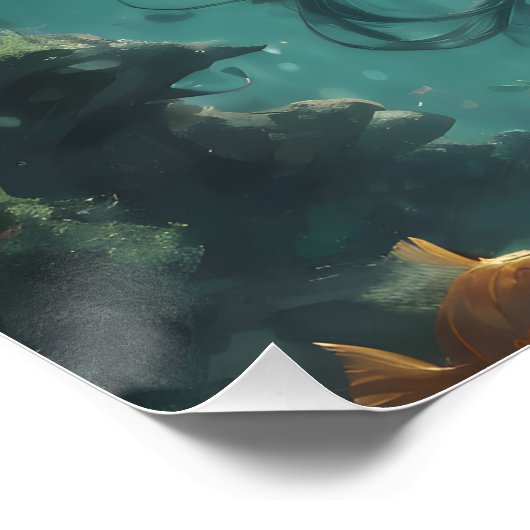 Leben in einer Fischschüssel Nr. 23 Poster (Ecke)