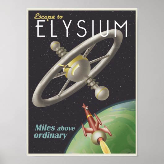 Leben in einer Raumstation Poster (Vorne)