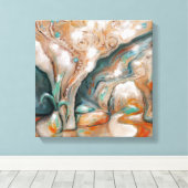 Leben in einer strahlenden Zukunft Leinwanddruck (Insitu (Holzboden))