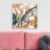 Leben in einer strahlenden Zukunft Leinwanddruck (Insitu (Wohnzimmer))