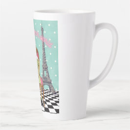 Leben in einer traumhaften Welt Funky Vintag Girl Milchtasse