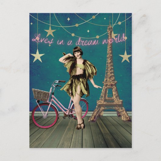 Leben in einer Traumwelt von Funky veränderter Kun Postkarte (Vorderseite)