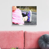 Leben in Farbfotografie Leinwanddruck (Insitu (Wohnzimmer))