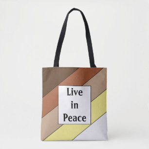 Leben in Frieden - Rassenharmonie Tasche
