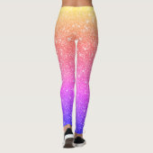 Leben in funkelnden Farben Leggings (Rückseite)