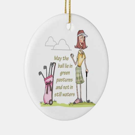 Leben in grünen Weiden Keramik Ornament (Rechts)