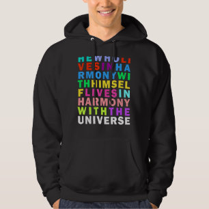 Leben in Harmonie Trust Universe Rainbow Stoicism Hoodie