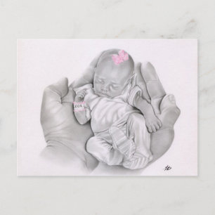 Leben in Ihren Händen Baby Postcard Postkarte