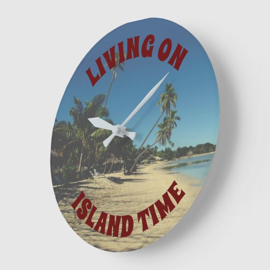 Leben in Inselzeit Große Wanduhr (Winkel)