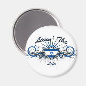 Leben in Israel Magnet (Vorderseite/Rückseite)