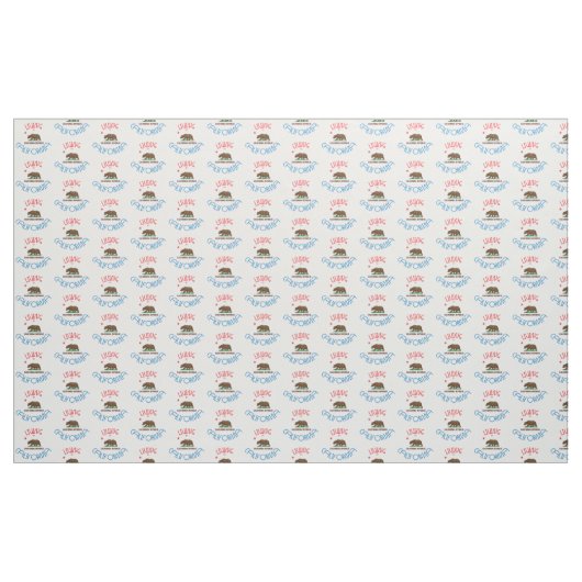 Leben in Kalifornien Stoff (Yard (91,4 cm))