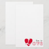 Leben in Liebe Briefpapier (Vorne/Hinten)