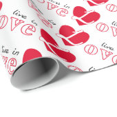 Leben in Liebe Geschenkpapier (Rolleneckpunkt)