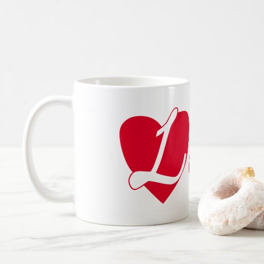 Leben in Liebe Kaffeetasse (Mit Donut)