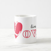Leben in Liebe Kaffeetasse (Mittel)