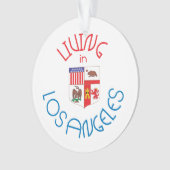 Leben in Los Angeles Ornament (Vorderseite)