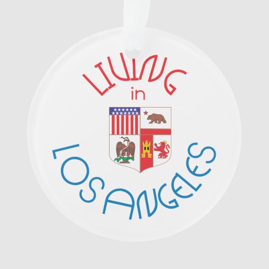 Leben in Los Angeles Ornament (Vorderseite)