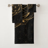 Leben in Lotus - Heilige Geometrie Badhandtuch Set (Insitu)