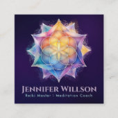 Leben in Lotus Quadratische Visitenkarte (Vorderseite)