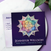 Leben in Lotus Quadratische Visitenkarte