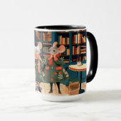 Leben in Mäuse Stadt - Buchliebhaber Chitchat Tasse (VorderseiteRechts)