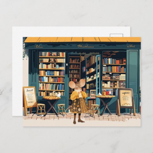 Leben in Mäuse Stadt - Frau Enora Pickett Postkarte (Vorne/Hinten)