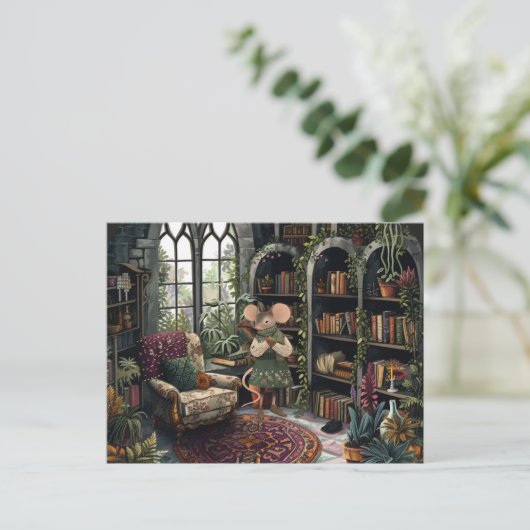 Leben in Mäuse Stadt - Mein glücklicher Ort Postkarte (Stehend Vorderseite)