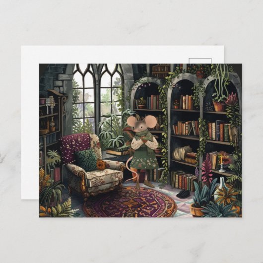 Leben in Mäuse Stadt - Mein glücklicher Ort Postkarte (Vorne/Hinten)