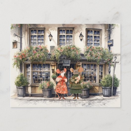 Leben in Mäusestadt - Einkaufspassagen Postkarte (Vorderseite)