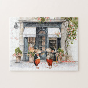 Leben in Mäusestadt - Kaffeegespräche Puzzle