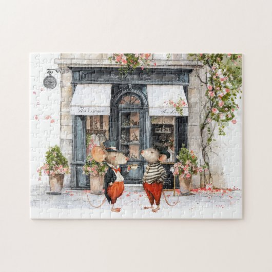 Leben in Mäusestadt - Kaffeegespräche Puzzle (Horizontal)