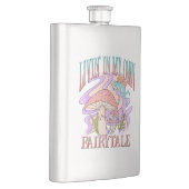 Leben" in meinem eigenen Märchen - Frosch und Pilz Flachmann (Rechts)