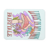 Leben" in meinem eigenen Märchen - Frosch und Pilz Magnet (Horizontal)