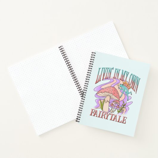 Leben" in meinem eigenen Märchen - Frosch und Pilz Notizblock (Innenseite)