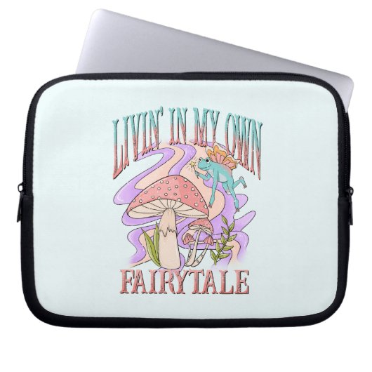 Leben in meiner eigenen Märchen Laptopschutzhülle (Vorderseite)