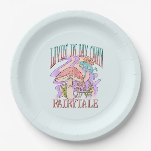 Leben in meiner eigenen Märchen Pappteller (Vorderseite)