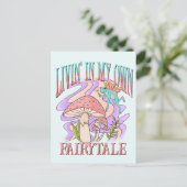 Leben in meiner eigenen Märchen Postkarte (Stehend Vorderseite)