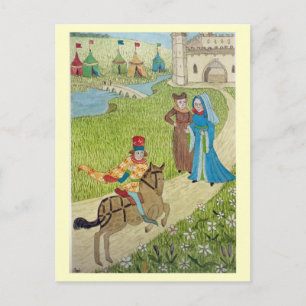 Leben in Merry England, Joust auf das Schloss Feiertagspostkarte