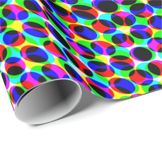 Leben in Muster Geschenkpapier (Rolleneckpunkt)