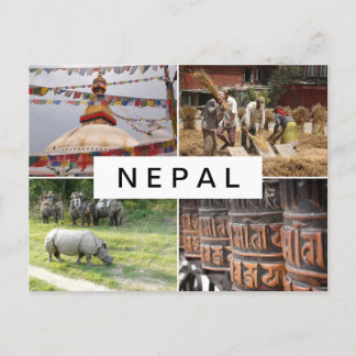 Leben in Nepal-Sammelkarte Postkarte
