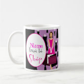 Leben in Shop-Tasse Kaffeetasse (Links)