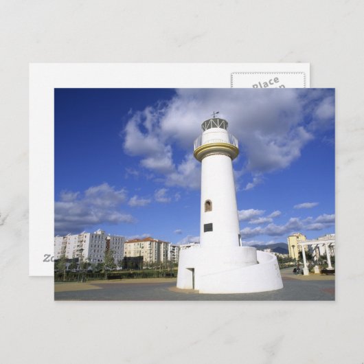 Leben in Spanien Südküste Costa del Sol Postkarte (Vorne/Hinten)