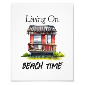 Leben in Strandzeit Fotodruck (Vorne)