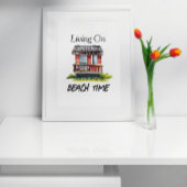 Leben in Strandzeit Fotodruck