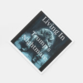 Leben in Trumps Albtraum-Papier-Serviette Serviette (Ecke)