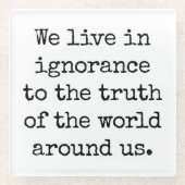 Leben in ungeklärtem Untersetzer (Vorderseite)